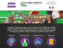 Tablet Screenshot of caterpillarclubhouse.com